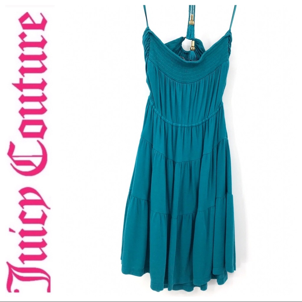 💕SALE💕Juicy Couture Blue Tie Dress - Picture 3 of 8